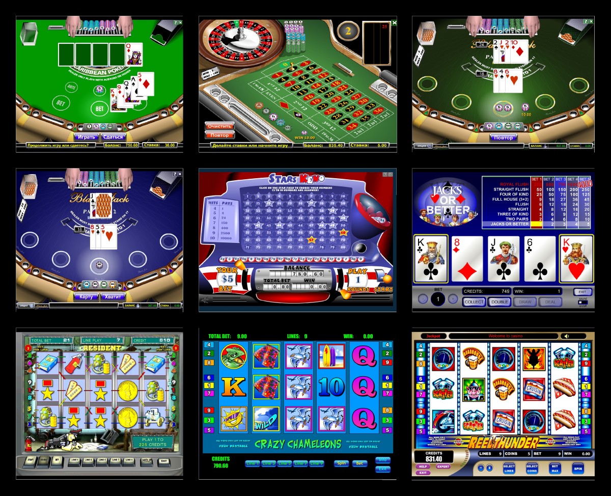 Виды игр  казино онлайн
